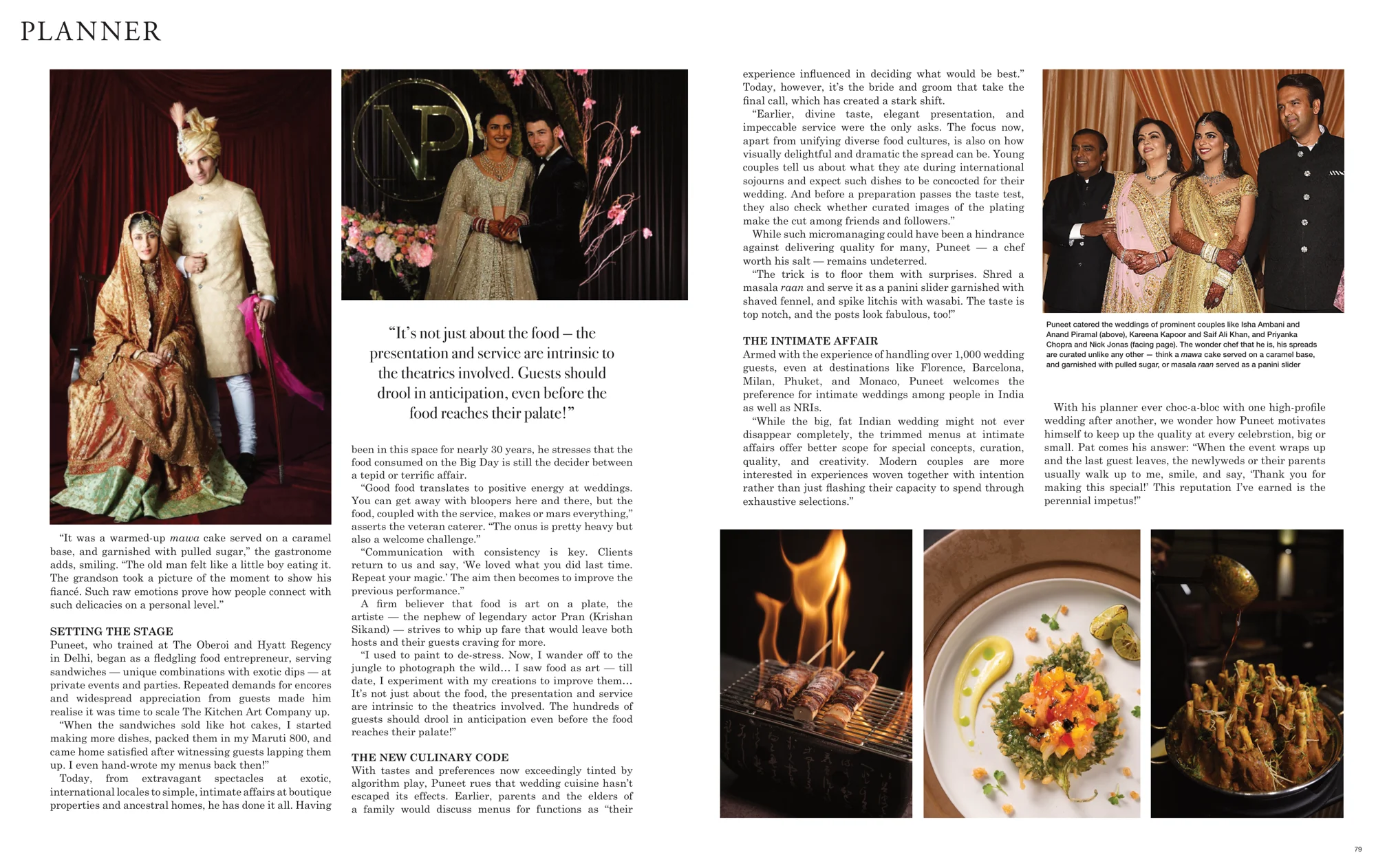 The Chef's Table — our founder in Brides Today. — 3